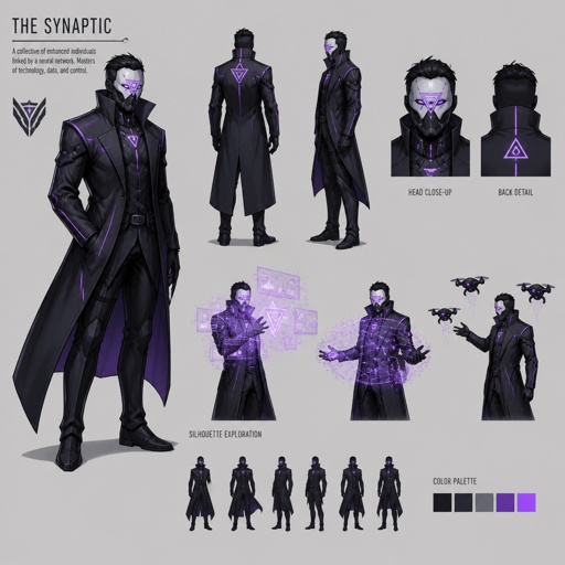 Male Villain with technology abilities, mask, multiple of the same character