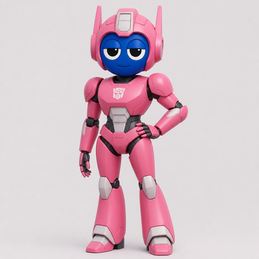 Pinki from Sprunki as Elita One merging her legs onto Jevin from Sprunki and then her arms and then her Body and lastly her head and helmet