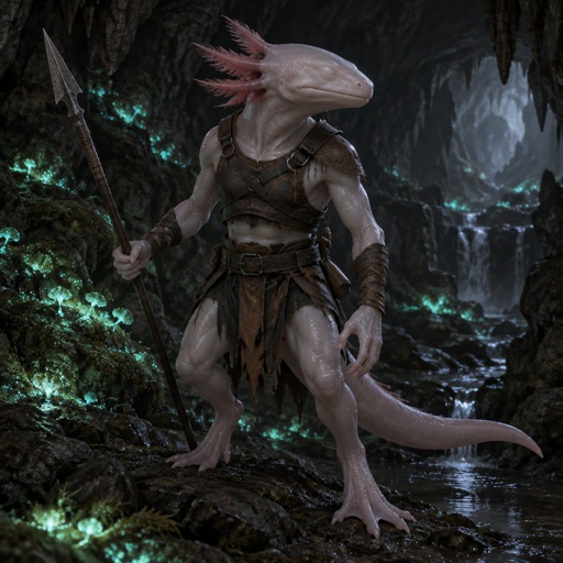His name is Olm a blind cave Salamander, no eyes, transformed into a warrior by the Ancient Big butterflies, to help stop extinction of endangered species,