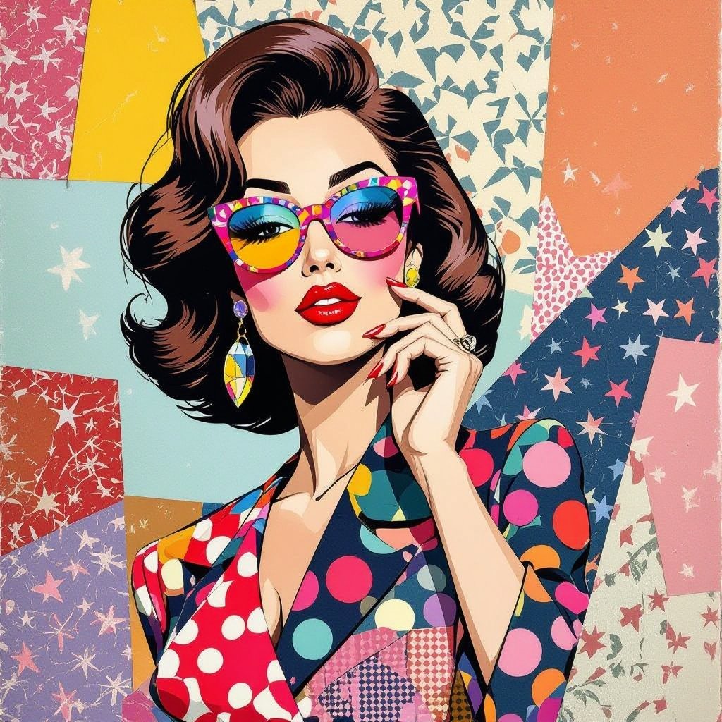 Create a character showing there whole body head to toe, a lady who will has attitude but is funny looking and loves lipgloss 