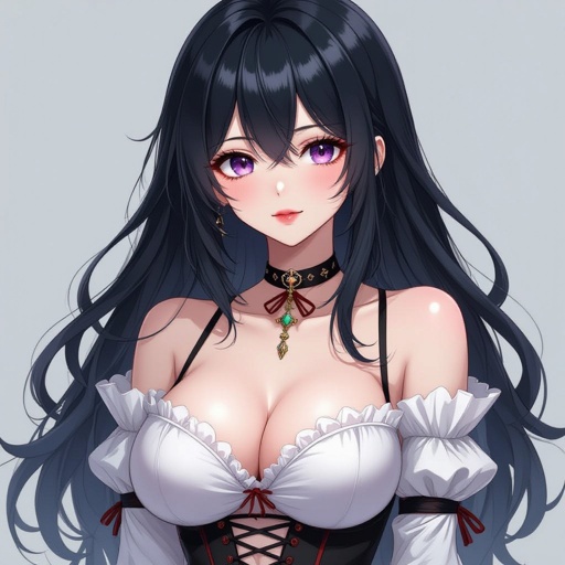 A vampire with extremely large breasts.