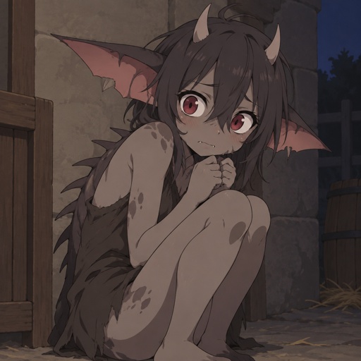 Chupacabra girl, timid