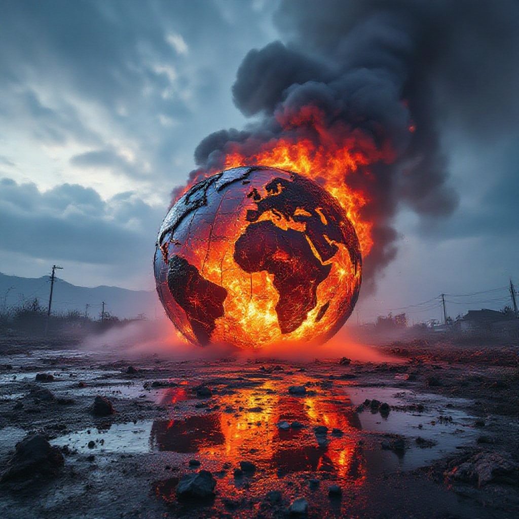 horror glowing lavaglobe 