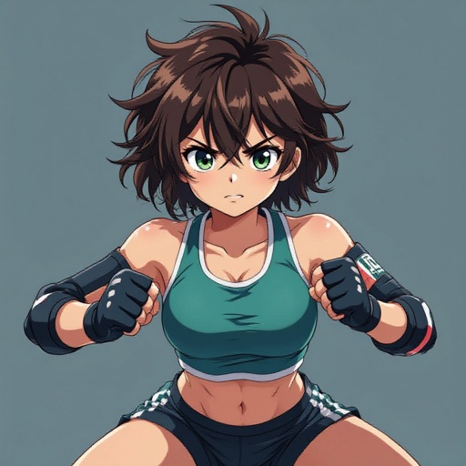 A teenage female jock