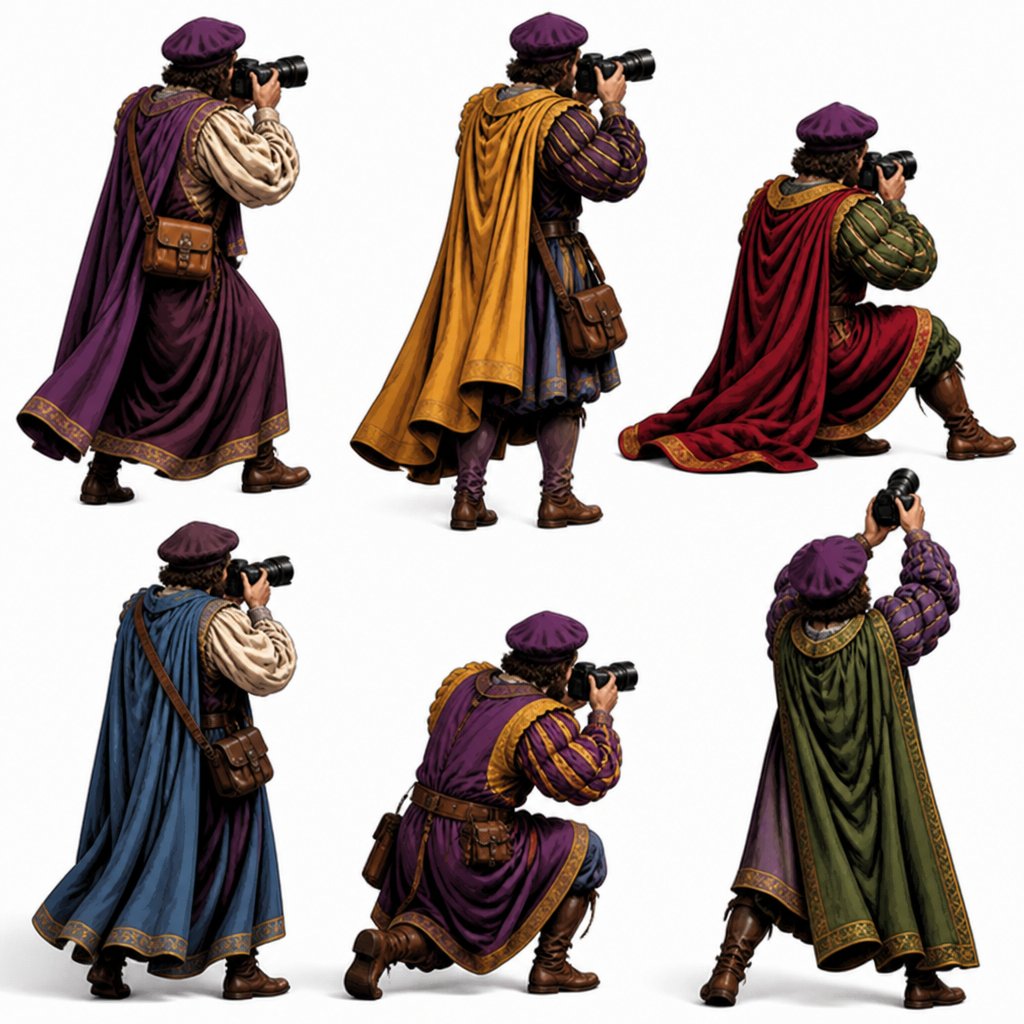 a group of people dressed in medieval clothing