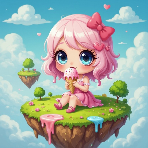 Create a chibi character ready for a date