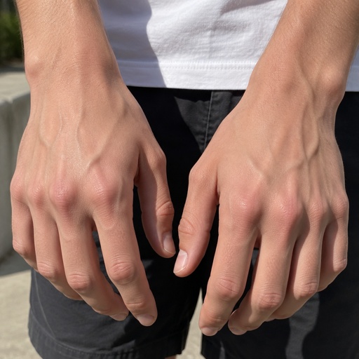 Metacarpal Knuckles Hands Teen Boy 