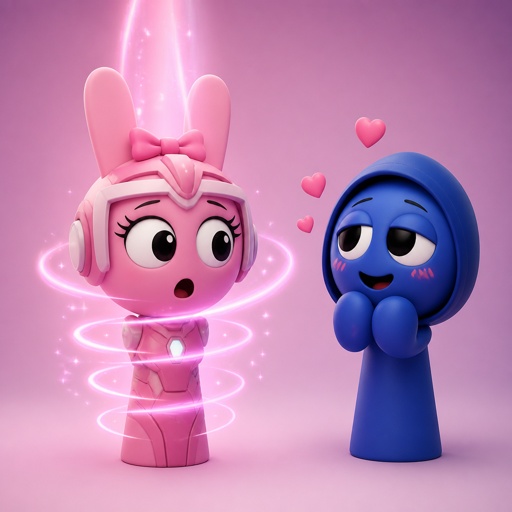 Pinki from Sprunki turning into Elita one for Jevin from Sprunki for the first time 