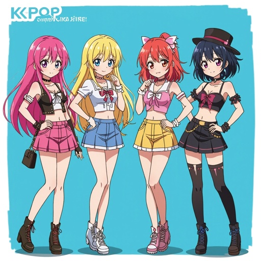 Kpop anime group 
