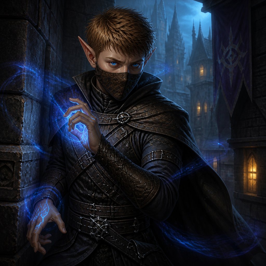 a man in a medieval costume holding a glowing orb