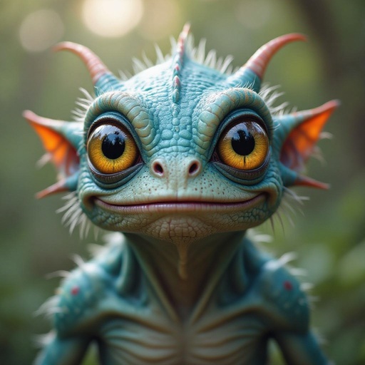 Create a funny alien looking monster