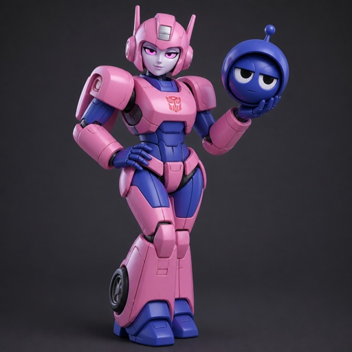 Pinki from Sprunki as Elita One merging with Jevin from Sprunki