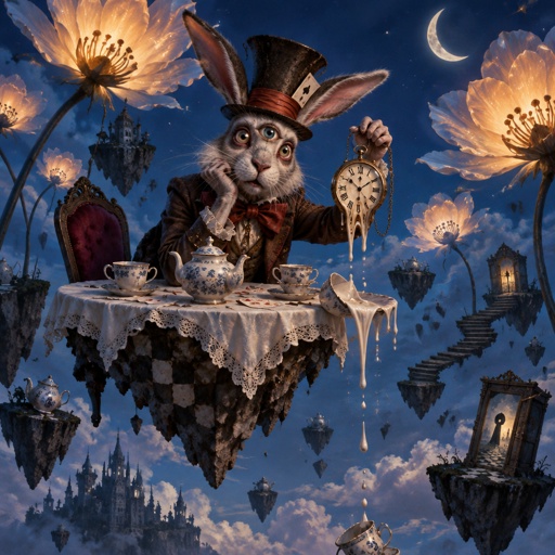 The mad hare for Alice in wonderland 