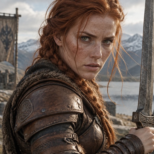 Female Fiery ginger fighter
