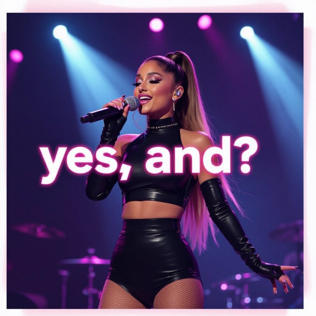 Ariana grande performing yes,and? at the Eternal Sunshine Tour