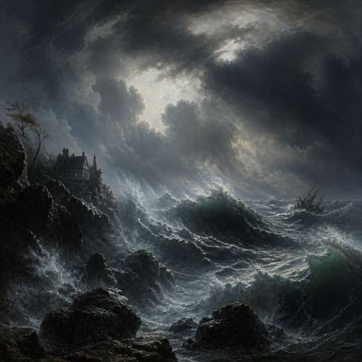The Nor’easter in all its fury, like  in the storm of the century 