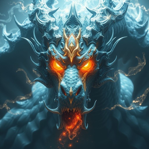 Face of an Ancient and Colossal Dragon made of nothing except Force