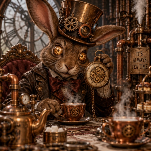 The mad hare for Alice in wonderland 