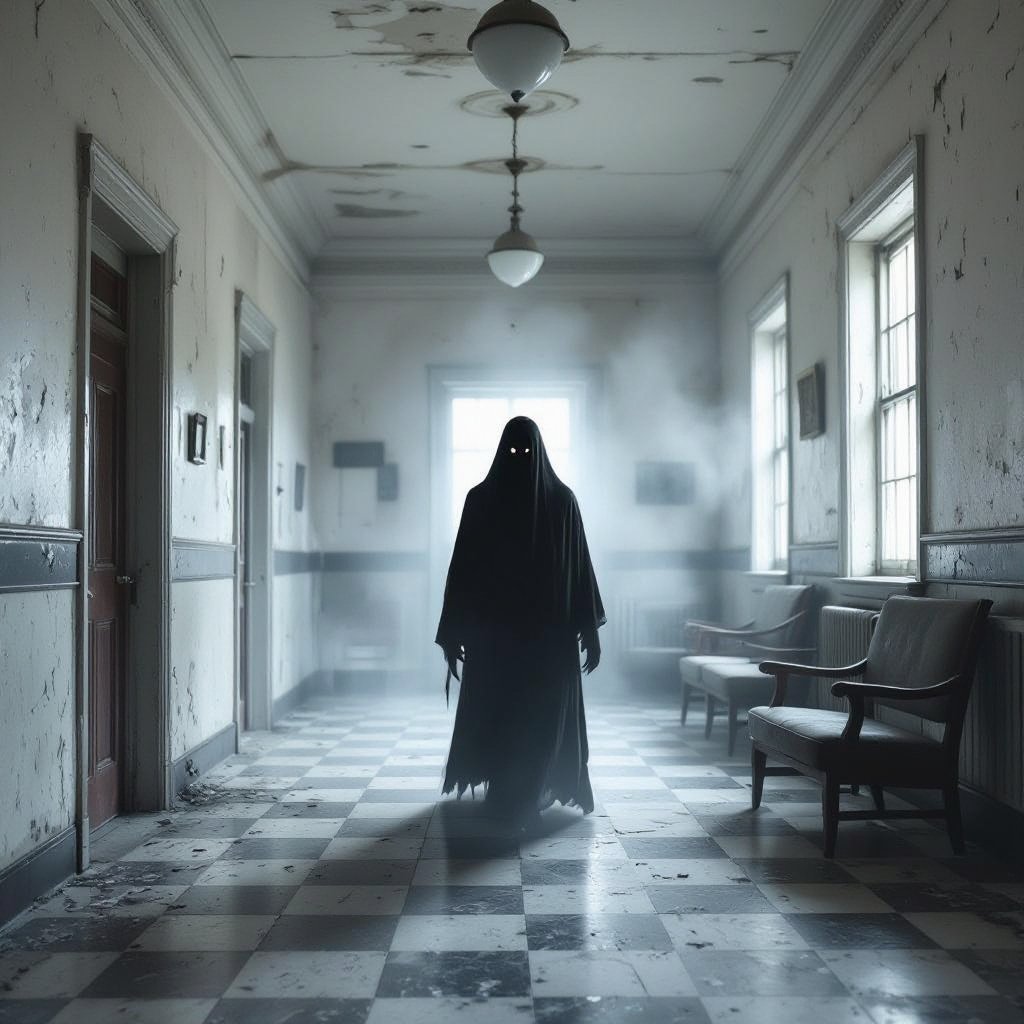 The shadow man  ghost haunted asylum 