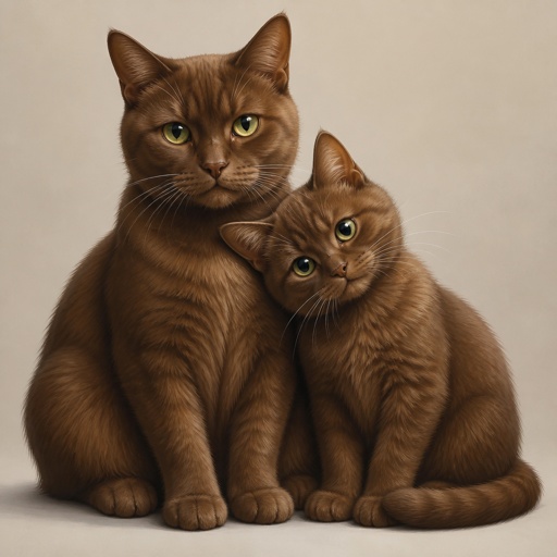 Braune Katzen 