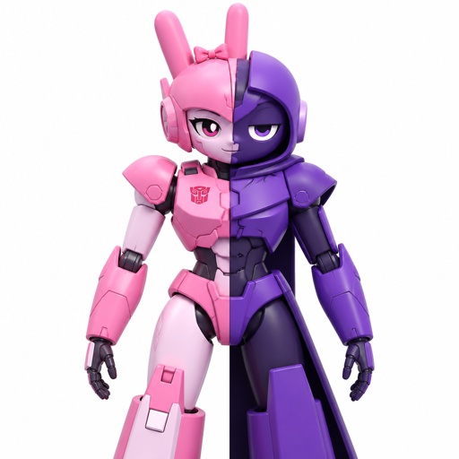 Pinki from Sprunki as Elita One merging with Jevin from Sprunki