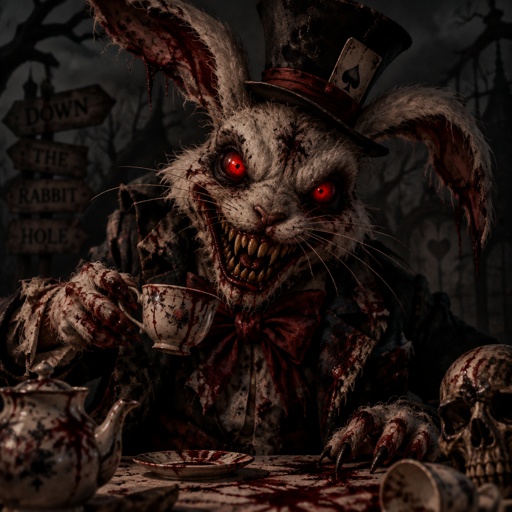 The mad hare for Alice in wonderland 