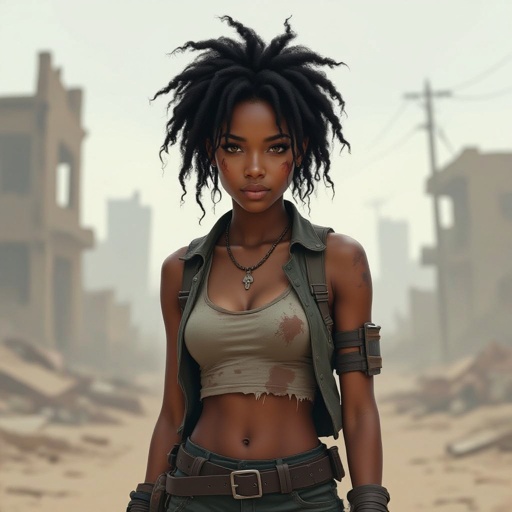 A African American woman in his early twenties with black hair