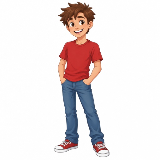 Cartoon Teen Boy 