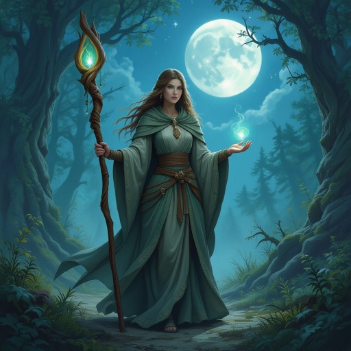 A female Firbolg Druid