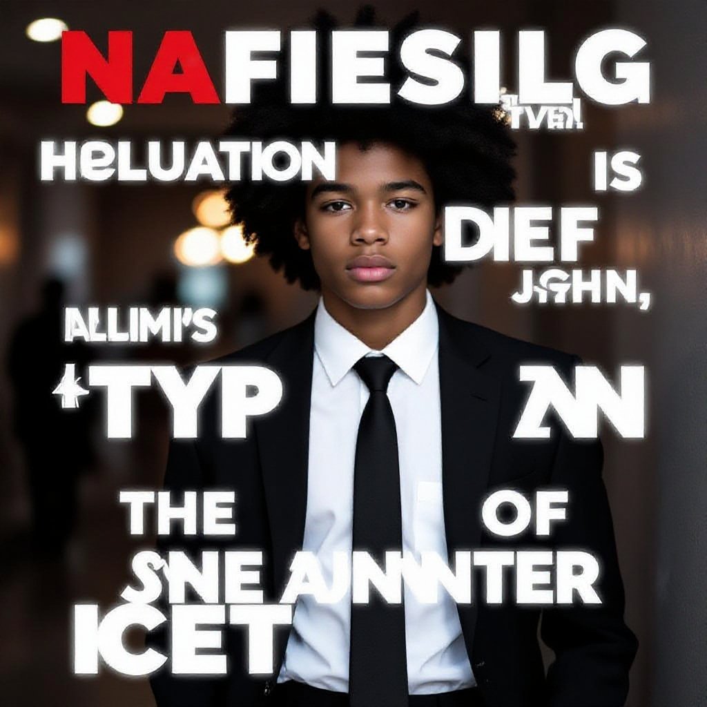 Hot mixed teenage boy  with Afro hair in a suit 