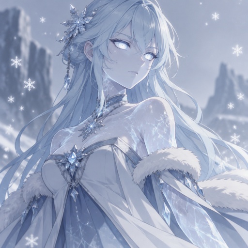 Female snow elemental 