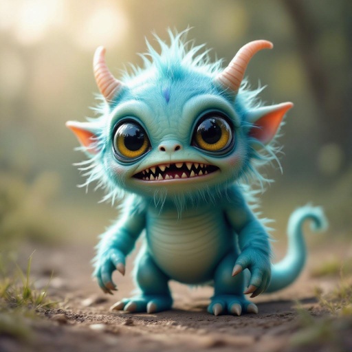 Create a funny alien looking monster