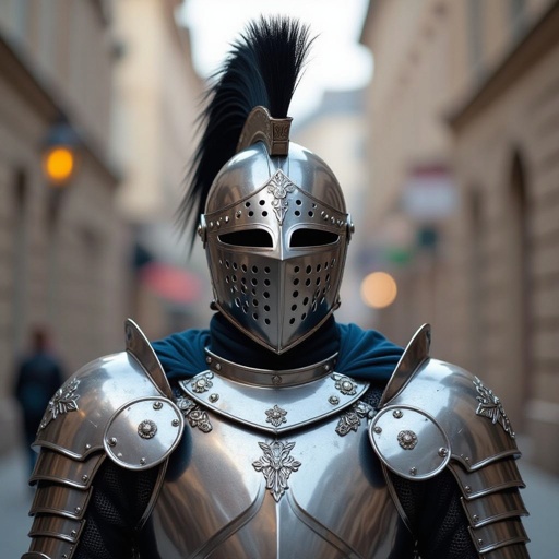 Masked Knight in shinny armor