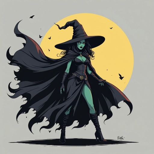 sexy shadow demon witch gypsy slate grey skin large black billowing cloak that emits darkness and shadow