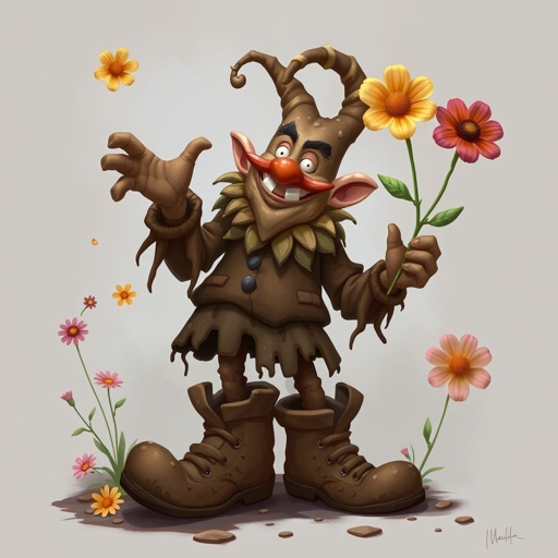 Create a adult funny character name mud dud 
