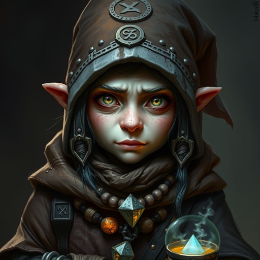 Female alchemist rock  gnome cleric 