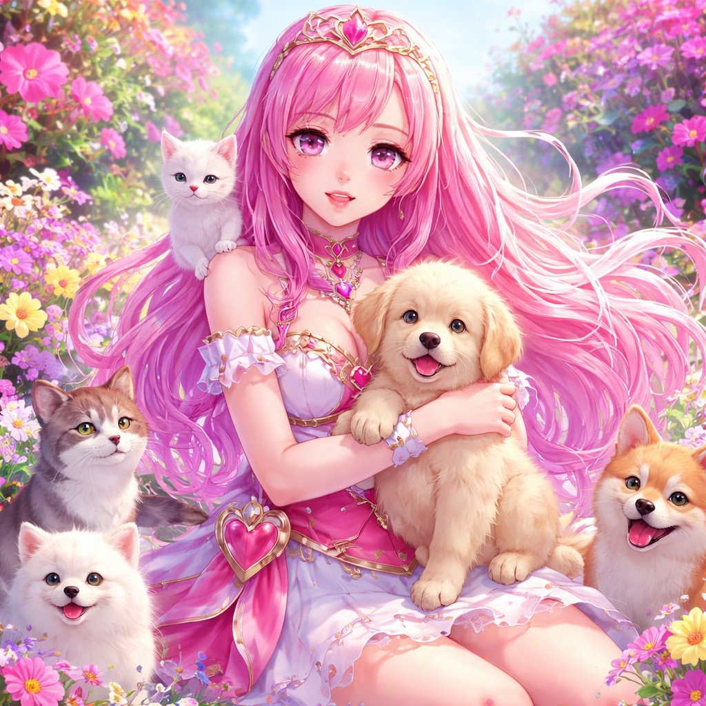 A most beautiful woman that is a hero of love and soul she love all animals she lives with cats and dogs and she love pink and purple and all bright colors she loves flowers