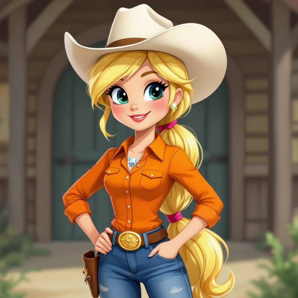 Make Applejack from my little pony a human adult