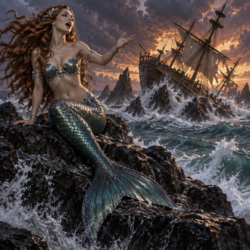 The Siren's Call (Mythological creatures whose beautiful, sweet singing lured sailors to wreck on hidden rocks.)