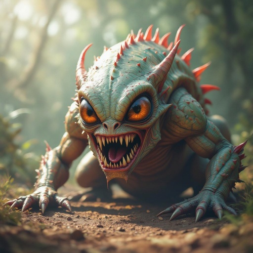 Create a alien looking monster