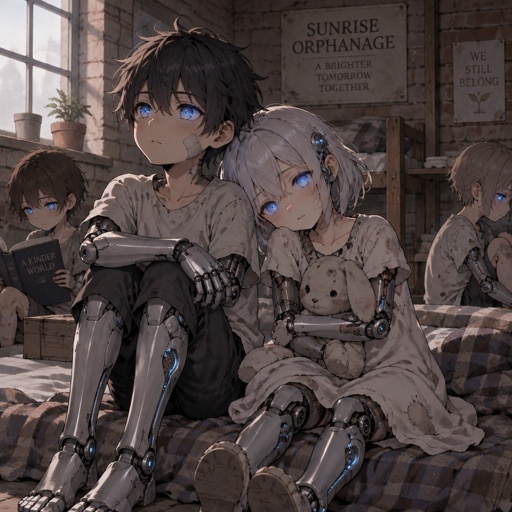  cyborg children, orphanage