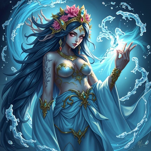 A female avatar from the world Pandora who is royalty and goddess of the sea
