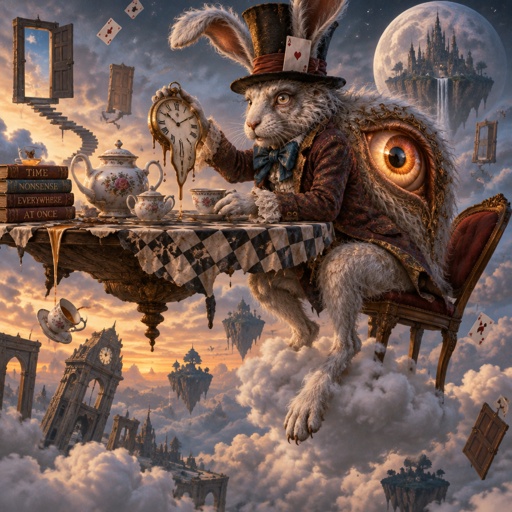 The mad hare for Alice in wonderland 