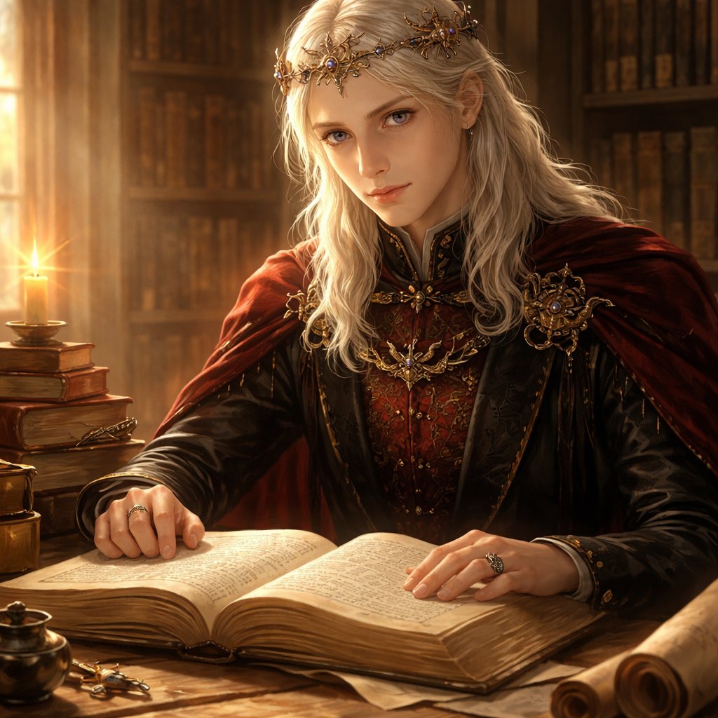 Book accurate Aerys “the bookworm” prince Targaryen