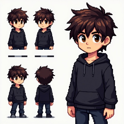 Mysterious teen boy with dark brown hair brown eyes and with a dark past