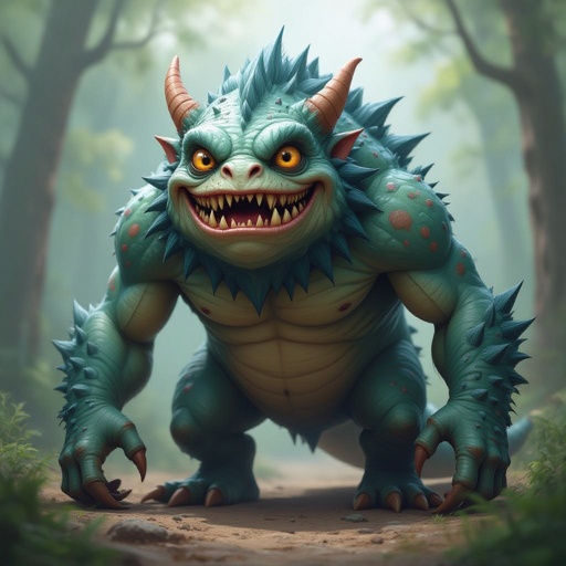 Create a funny but weird looking monster