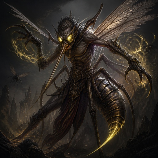 His name is Mosquito, a deadly villain, half man half insect.  