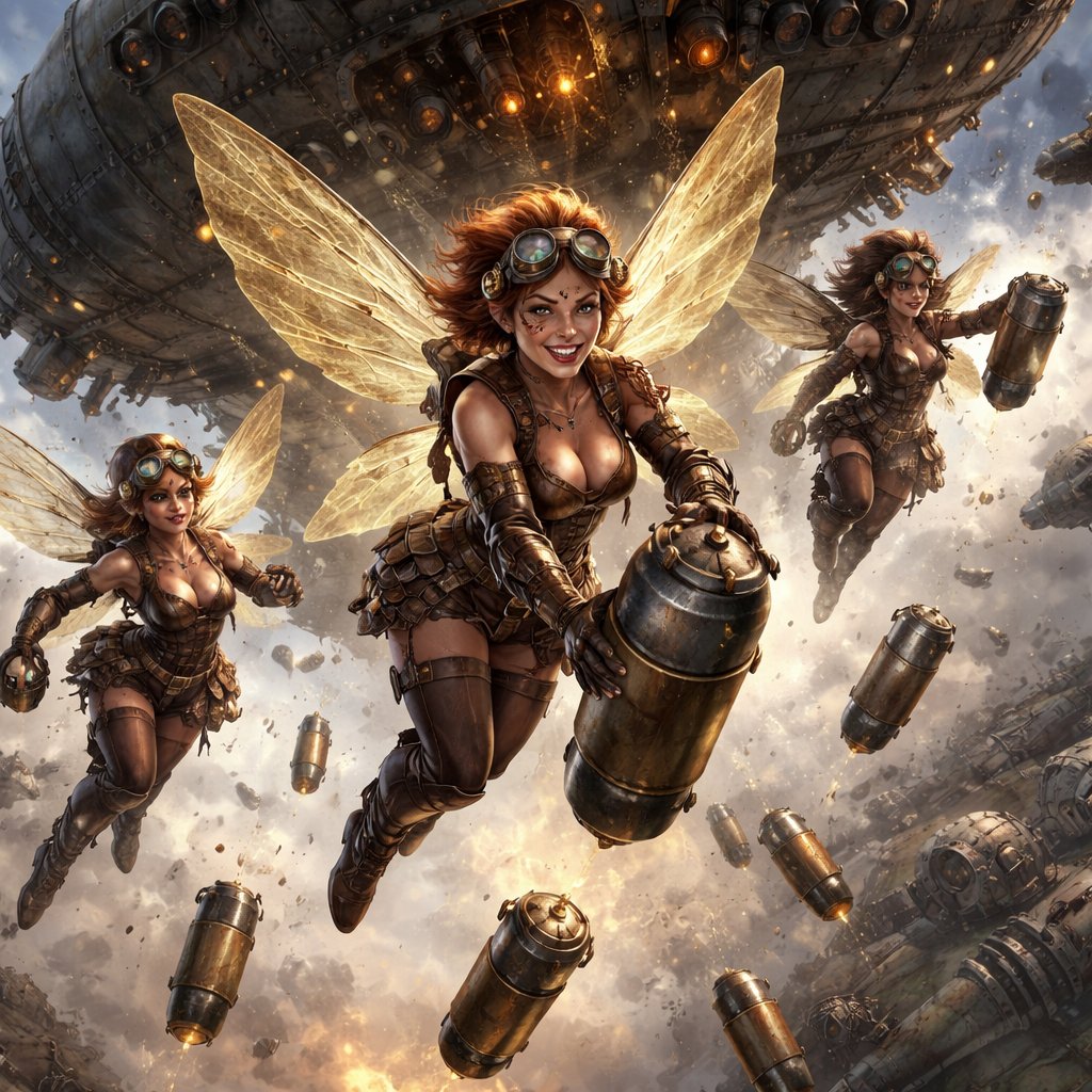 Fairies dropping bombs