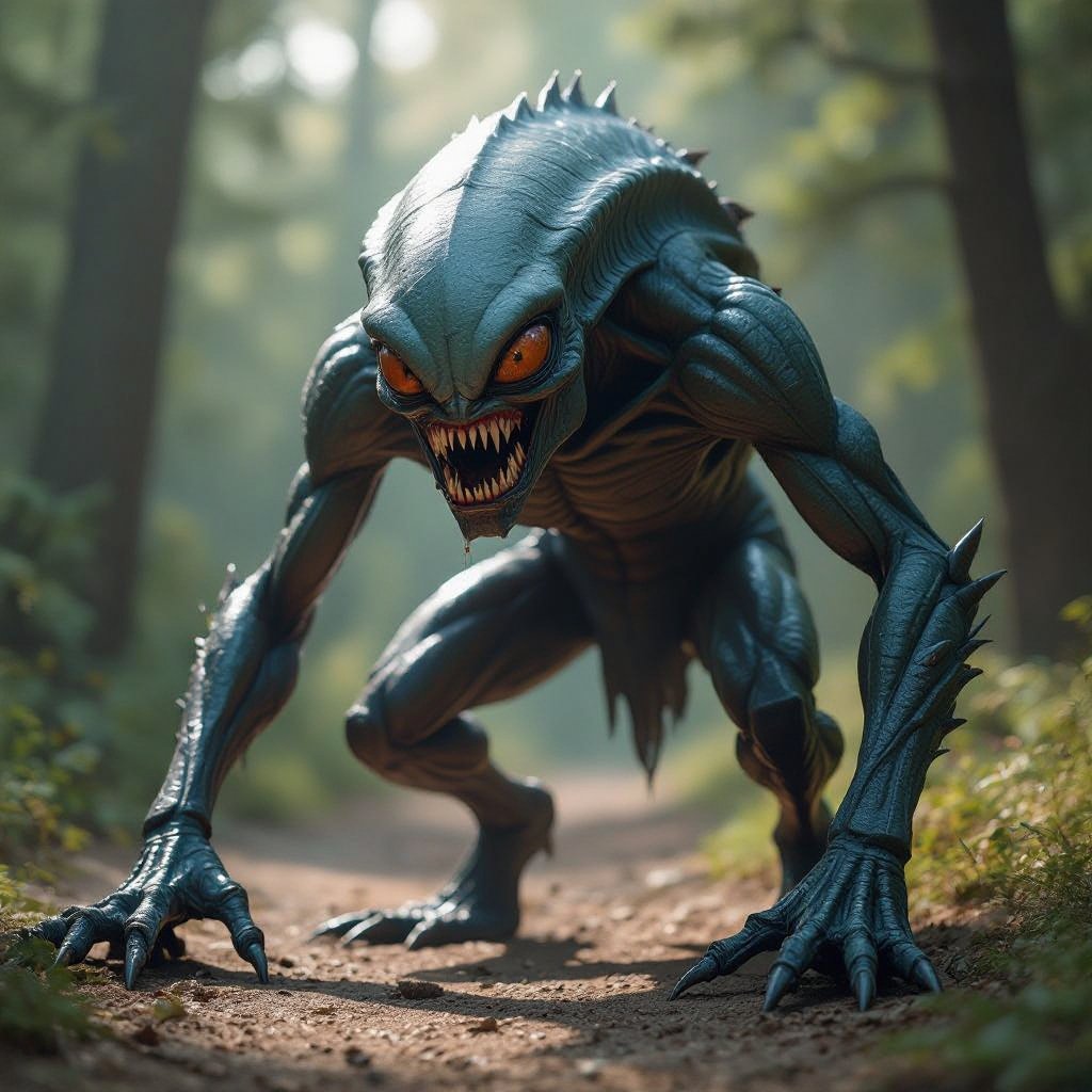 Create a alien looking monster