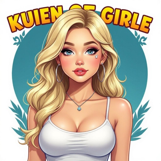 A blonde girl with big boobs and an eyebrow piercing 